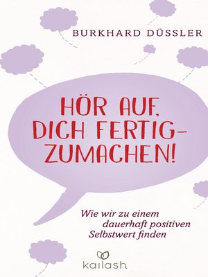 cover image of Hör auf, dich fertigzumachen!